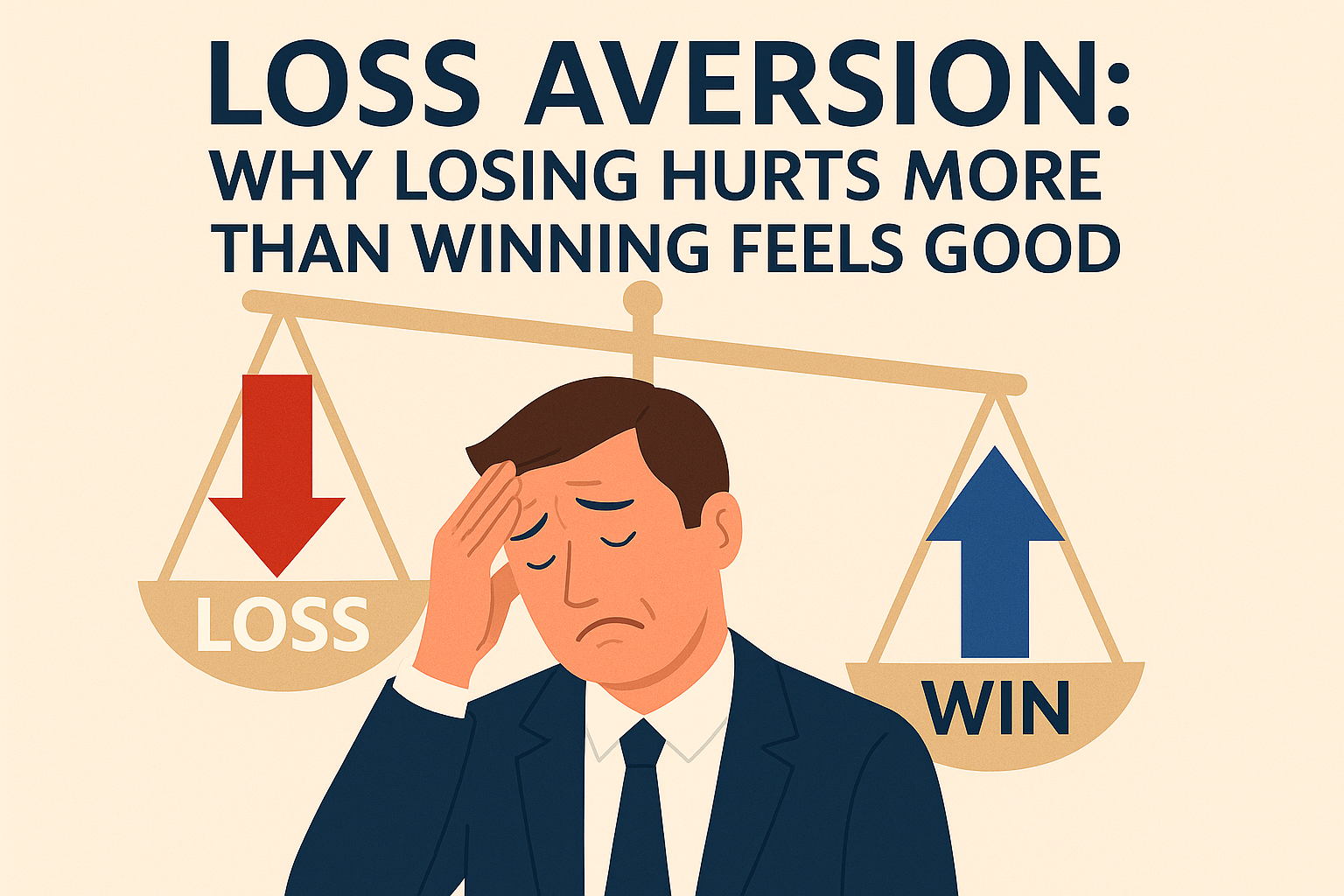 loss aversion bias, how losing hurts more than winning feel good